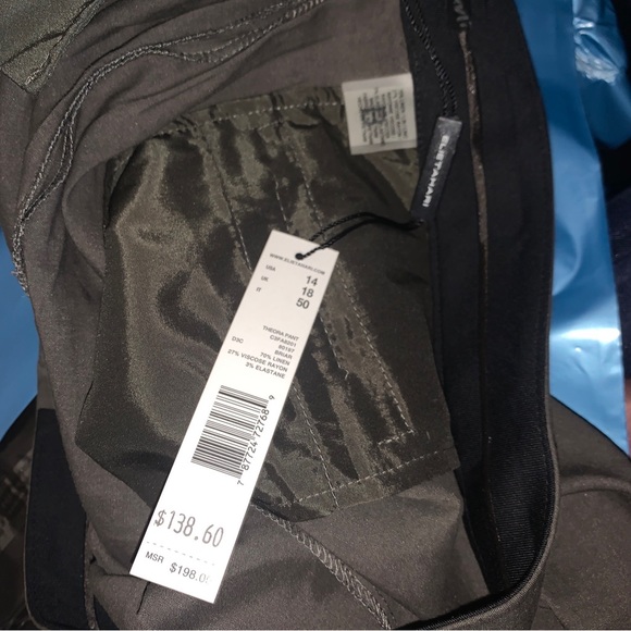 Elie Tahari Women's Bootcut Pants Size 14 Linen Rayon Elastane *Brown - Picture 8 of 8